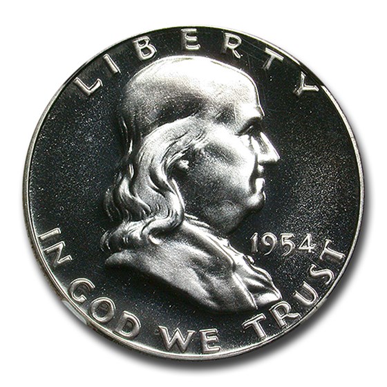 1954 Franklin Half Dollar PF-68 NGC CAC 1954 Franklin Half Dollar PF-68 NGC CAC